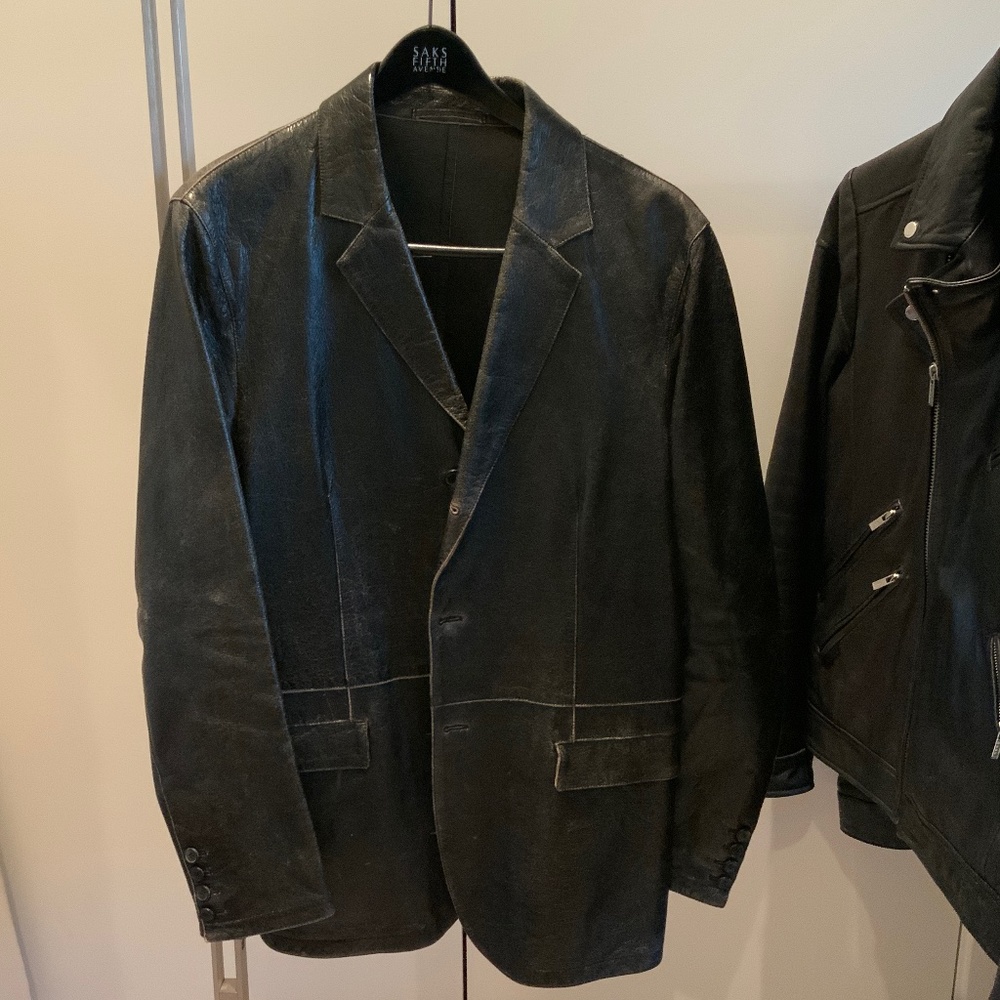 Neil Barrett Deconstructed Men’s Leather Jacket